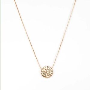 Paparazzi Elegant Gold Textured Necklace